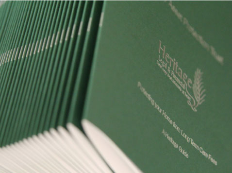 100% Recycled brochures printed & Saddle Stitched